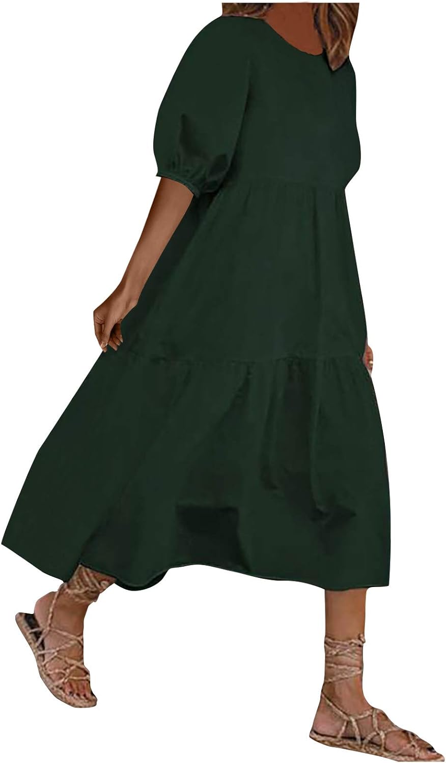 Women's Boho Loose Fit Dresses 2024 Casual Wedding Beach Renaissance Party Summer Prom Cocktail Spring Quinceanera