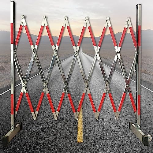 Barrière de circulation rétractable 4m portable à roulettes