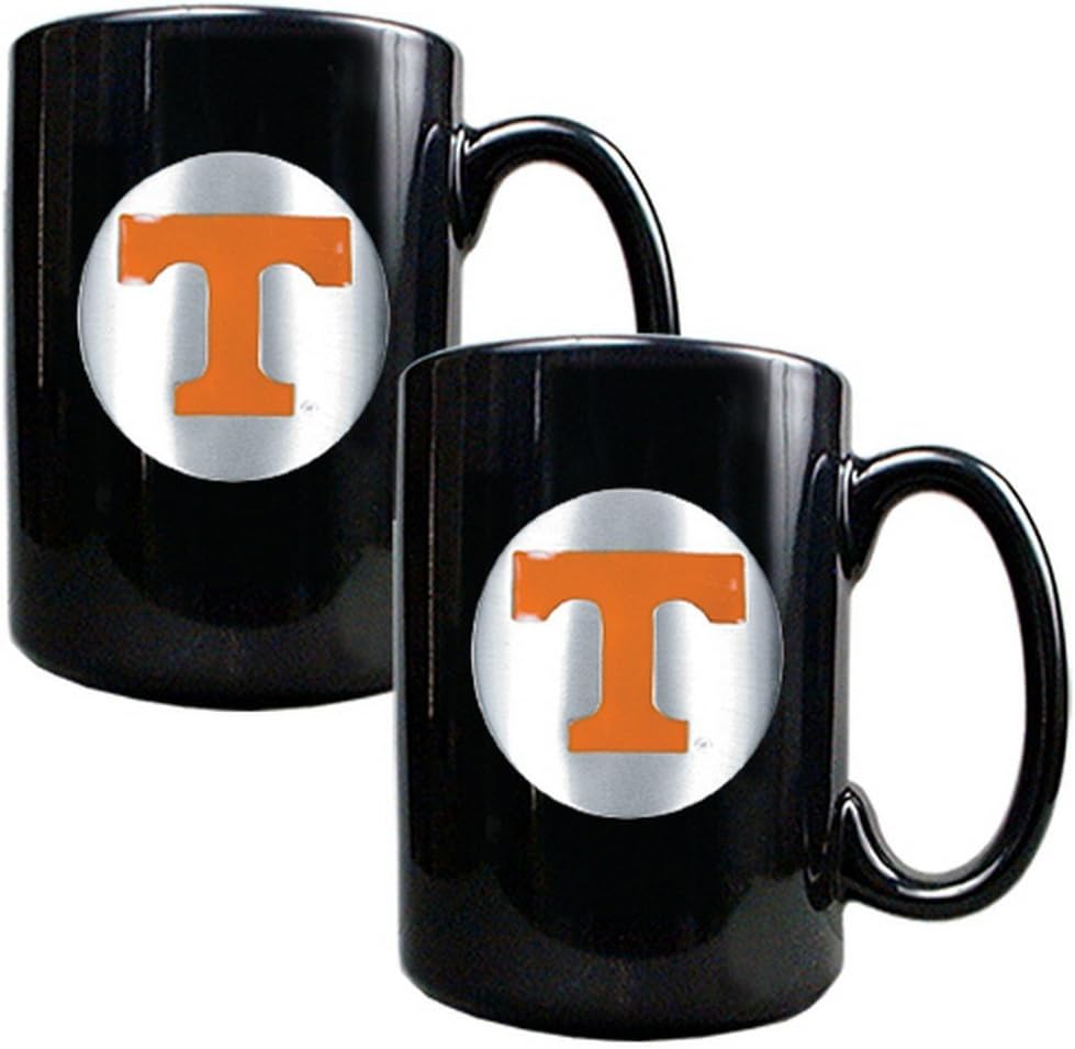 GAP CollegeTennessee Volunteers 15oz Ceramic 2pc Coffee Mug Set Black