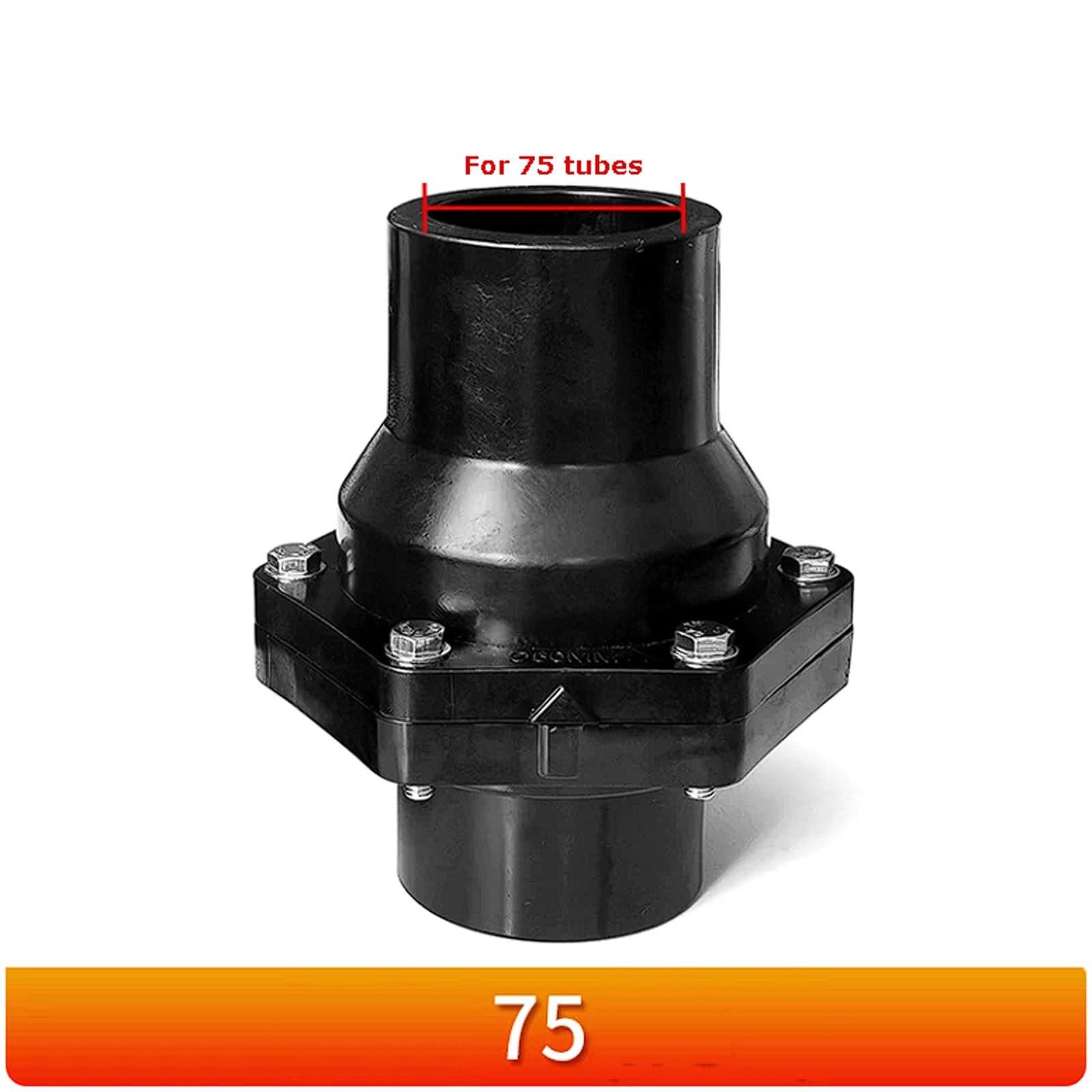 Valvola di ritegno for Tubo dell'Acqua in PE, valvola unidirezionale, Hot-Melt, a Montaggio Orizzontale, riflusso(75)