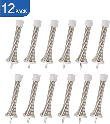 Miniatura 44 de HOMOTEK - Paquete de 30 tapones de puerta con parachoques de goma de 3-1/8 pulgadas, resorte flexible, resistente para puerta, parachoques de puerta