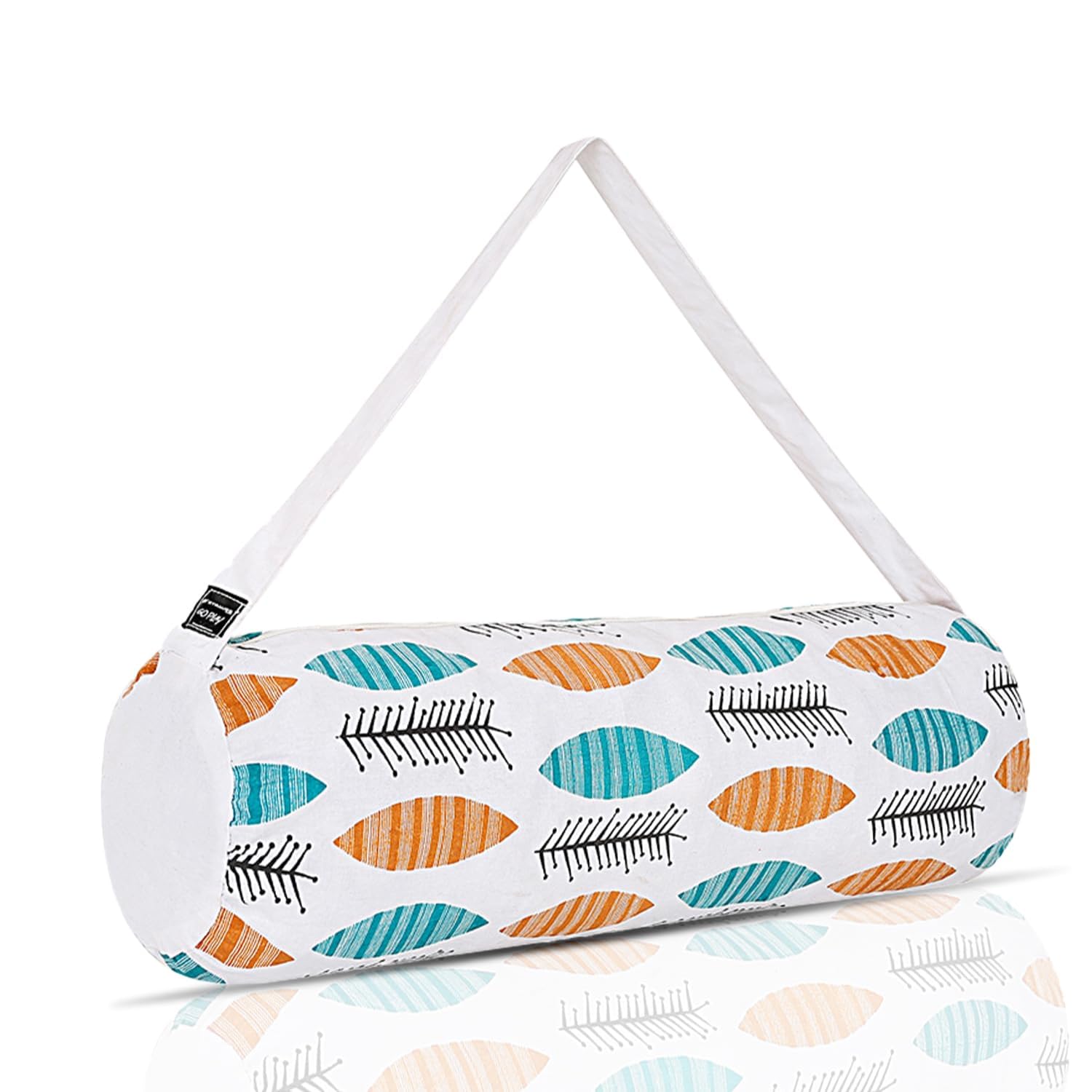 Strauss Cotton Gym Bag |Eco-Friendly,Washable & Breathable Bags for Men & Women |Travel & Gym Bag |Fitness & Sports Accessories Holder |Suitable for Yoga, Workout,Pilates, Gym,(Blue, Orange and Black)-image-10