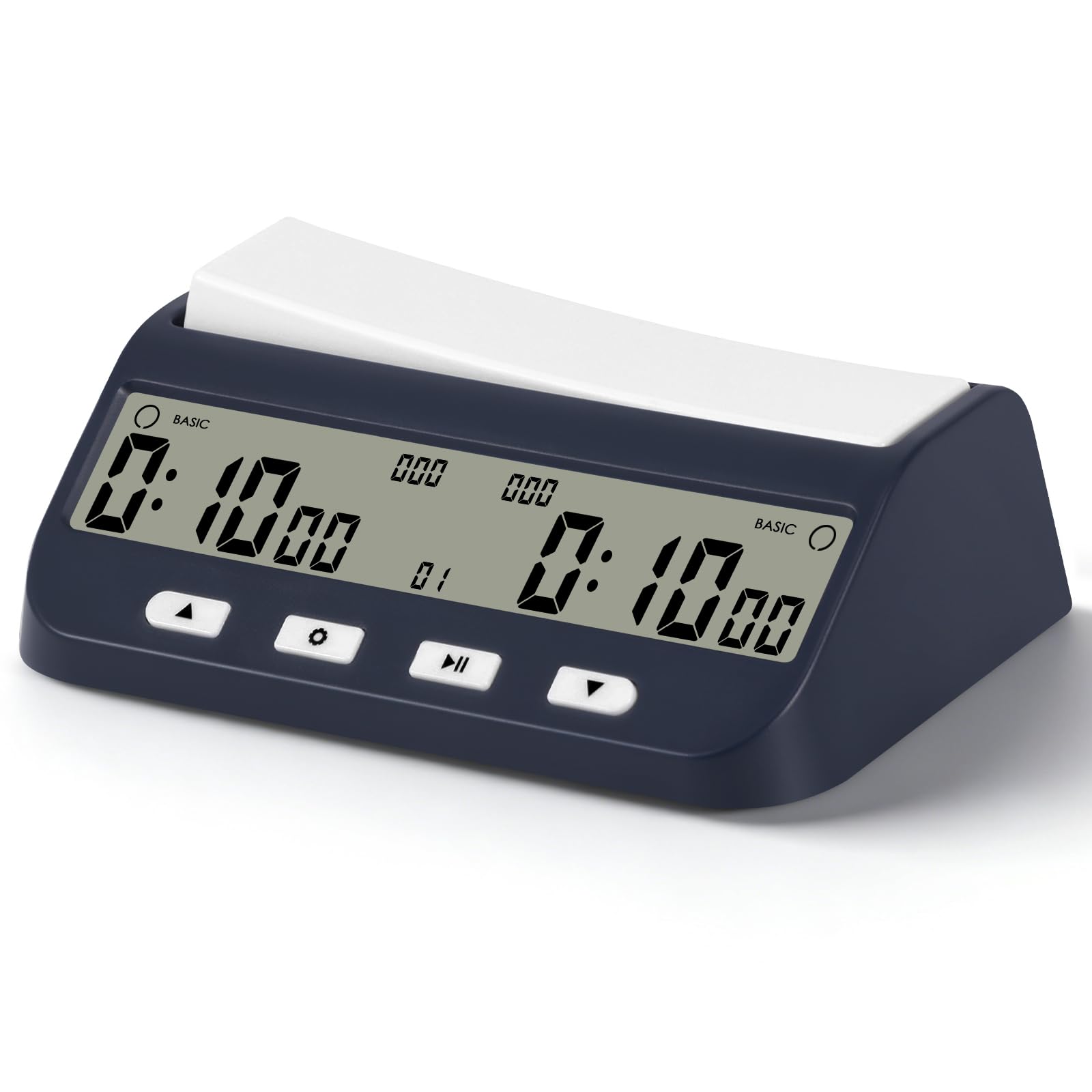 Schachuhr Professional, Digitale Multifunktionsanzeige Schachtimer, mit Bonus & Verzögerung Count Down aufwärts Alarm, Schachuhren Elektronische Brettspiel für Zuhause & Turniere