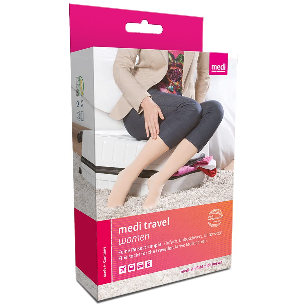 Medi Travel Women Reisestrümpfe Kurz XL schwarz