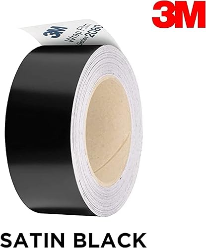 Miniatura 3 de 3M - Juego de películas de vinilo negro 2080 1080 para acabado cromado negro brillante para eliminar ventana, moldura de puerta, kit de herramientas