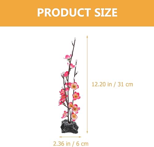 Miniatura 8 de Hemoton 2 piezas de flores de decoración de sashimi vívidas flores de cerezo simuladas para sushi, flores falsas decorativas para decoración de