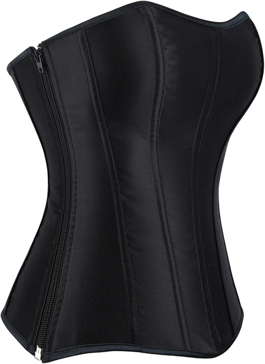 VEENDEO Women's Princess Renaissance Corset Floral Ruched Sleeves Elegant Costume Overbust Waist Cincher Bustier - Image 3