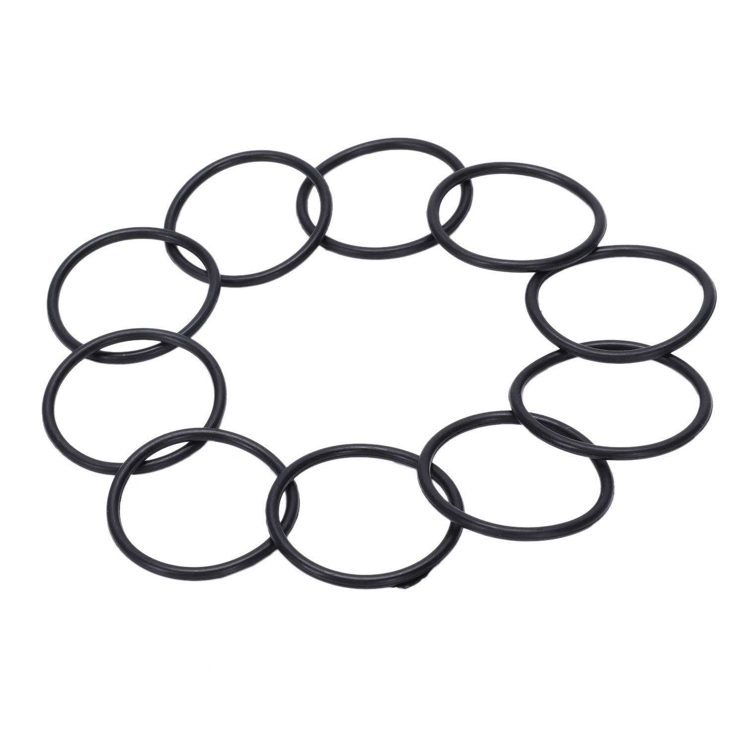 Juntas Tóricas de Goma, Anillos de Ancheidad, 10 Piezas, 45 mm x 3 mm, Caucho Nitrilo, Negro