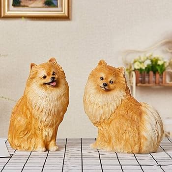 Amazon.co.jp: ポメラニアンの彫像彫刻現代シミュレーション動物 Amazon.co.jp: ポメラニアンの彫像彫刻現代シミュレーション動物