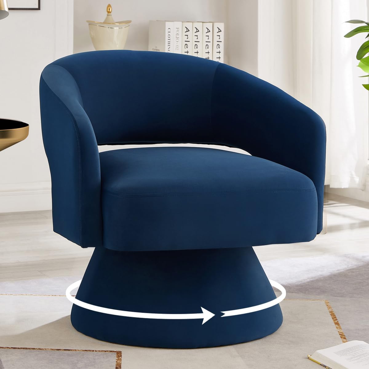 24KF Modern 360 Degree Swivel Accent Chair Armchair, Egypt Ubuy