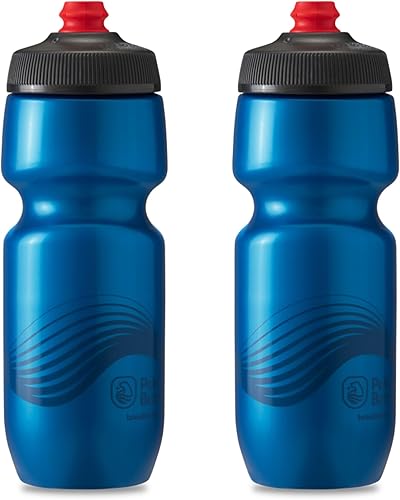 Miniatura 1 de Polar Bottle Breakaway - Botella de agua de pared simple, 24onzas, color verde bosque, paquete de 2