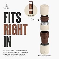 Vista 7 de VSSL Java G25 Manual Coffee Grinder Coffee for Camping Bean Grinder Travel Pour Over Stainless Steel Conical Burr ~ 25 Gram Capacity