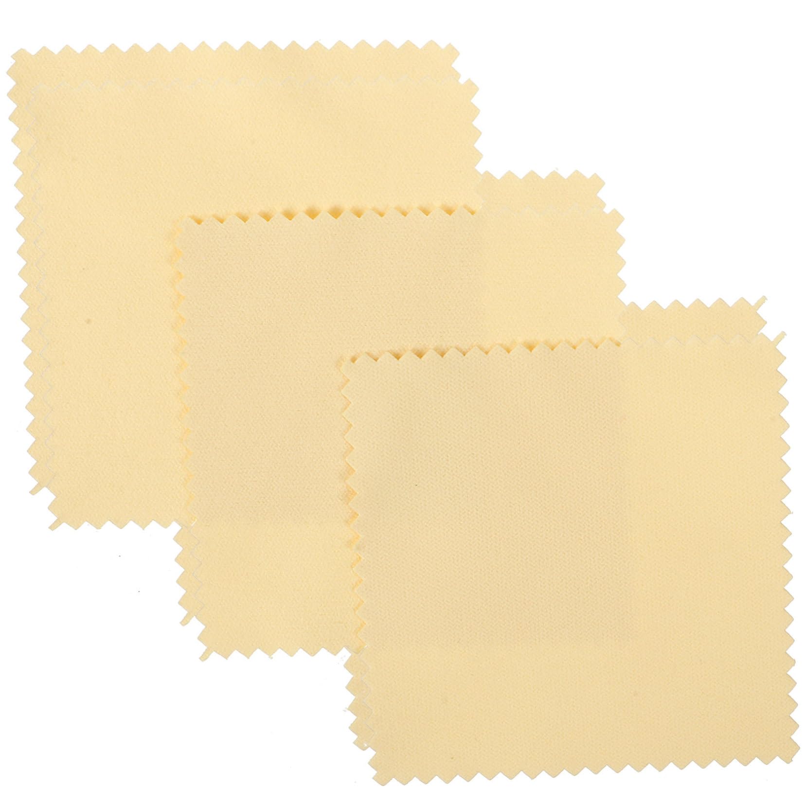 VILLCASE 150pezzi Panno per Pulizia Gioielli Panno Lucidante per Salvi Microfibra per e Manutenzione di Bijoux Facile da Usare e Portatile