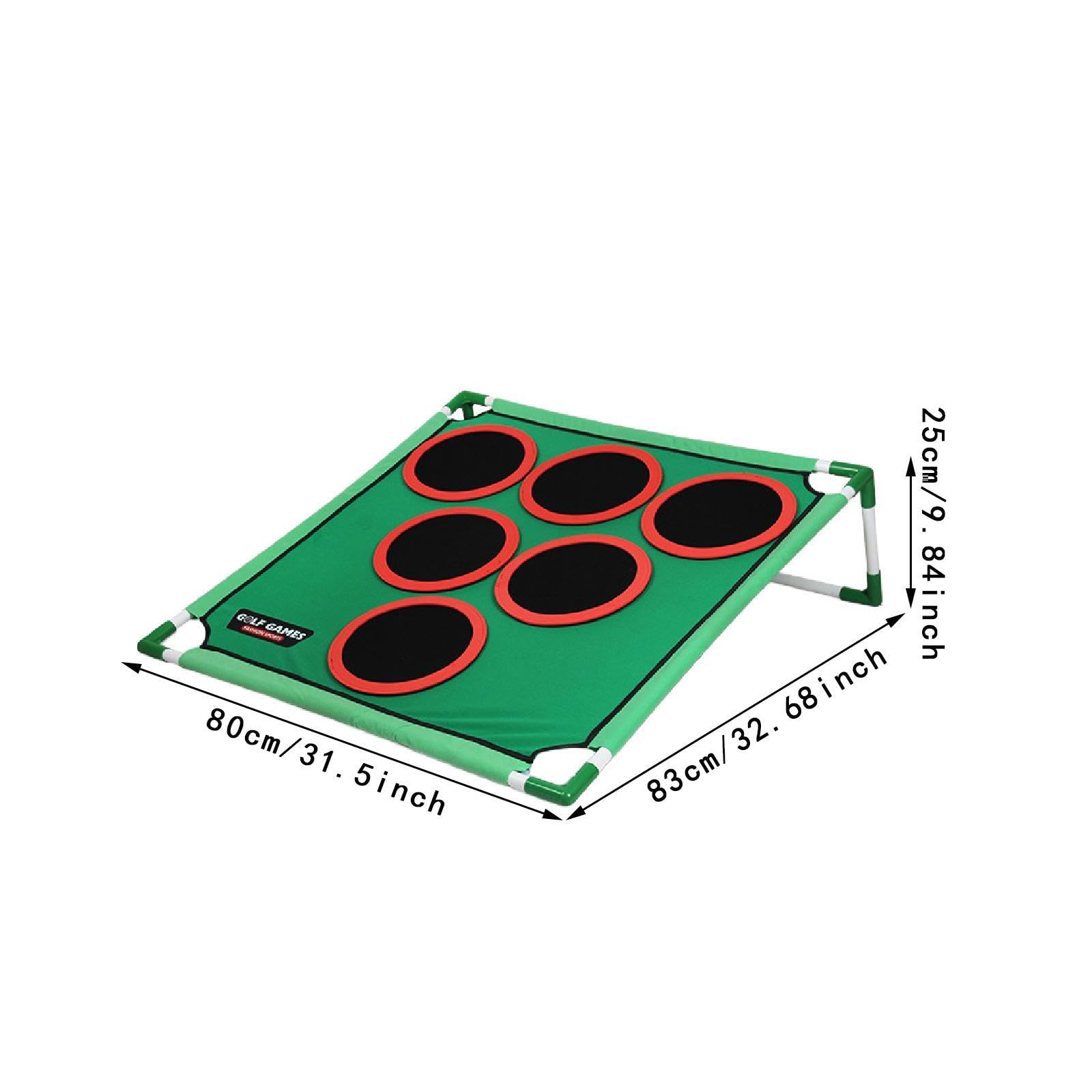perfk Juego de Golf y Cornhole, Juego de Golf con Bolsa de Almacenamiento y Palos, Informal, con Pelotas, Juguetes para el hogar, Exterior y Patio