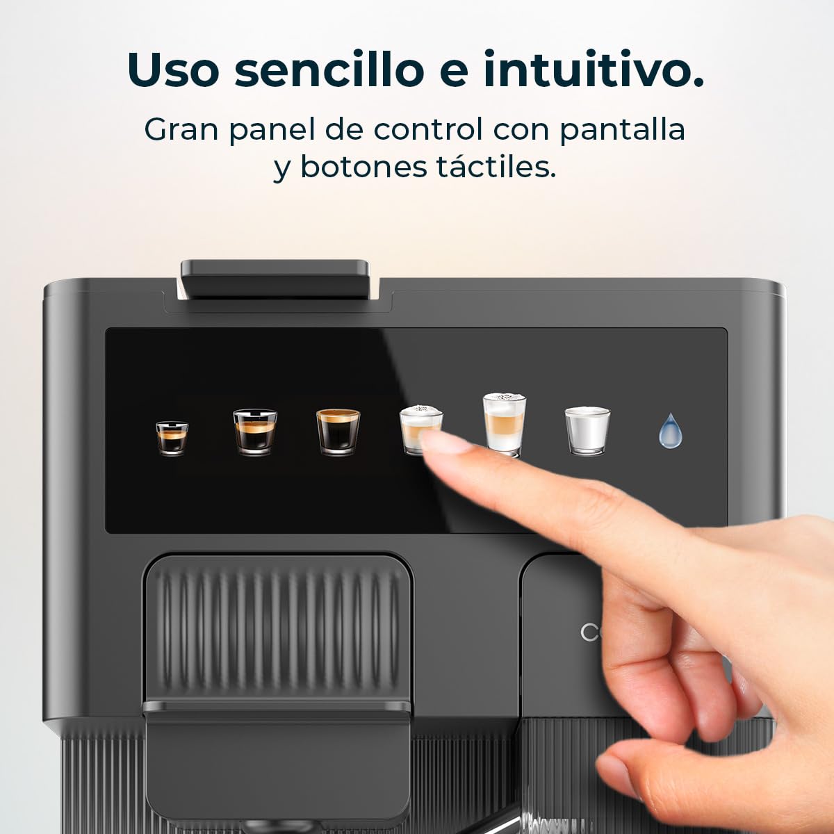 Cecotec Kompakte Espresso-Kaffeemaschine mit Milchbehälter FreeStyle Latte. 1350W, 20 Bar, kompatibel mit gemahlenem Kaffee, Dolce Gusto, Nespresso und K-fee, 1,6L Wassertank und 400ml Milchbehälter