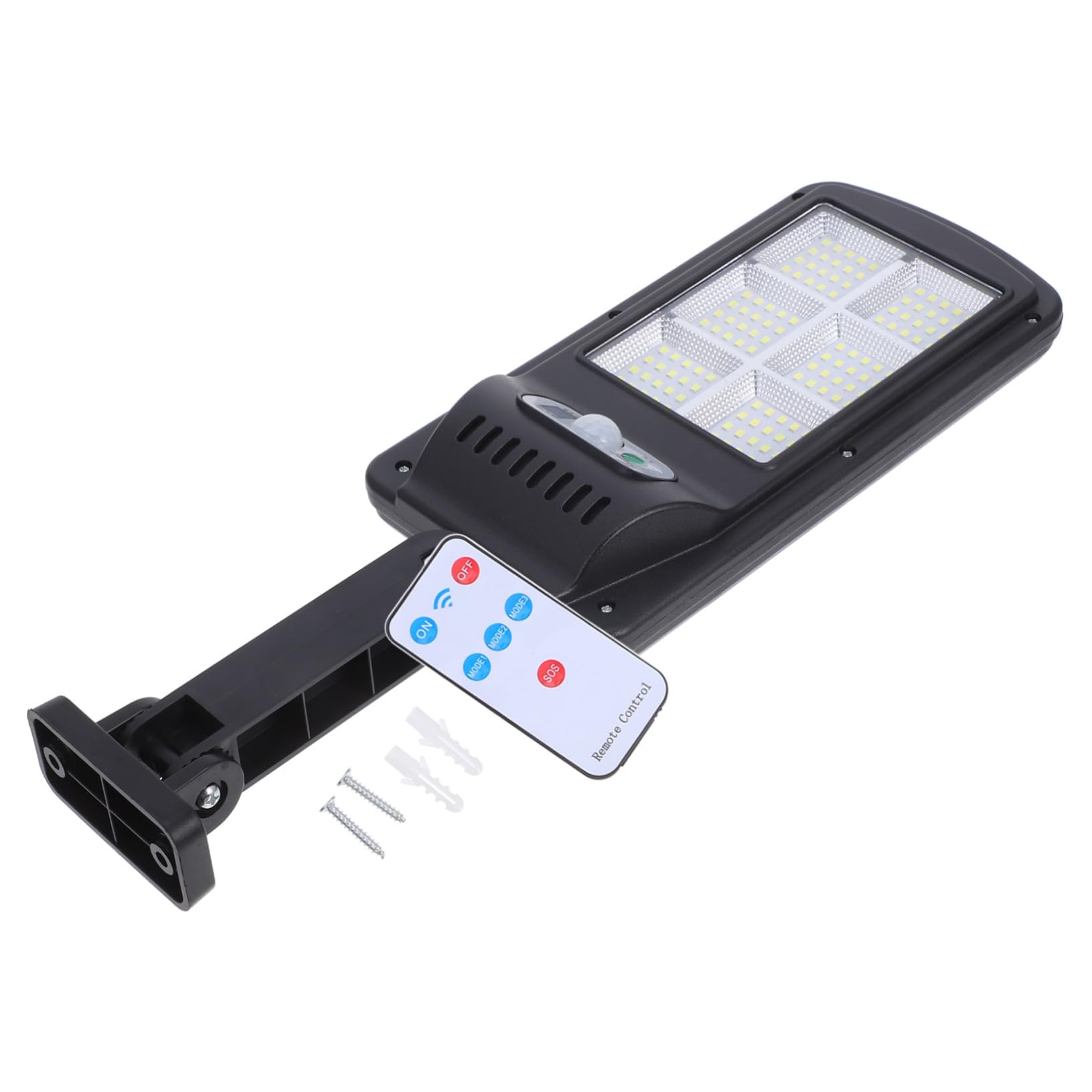 Unomor Solar Street Lights Led Remote Control Outdoor Motion Sensor Lights for Driveway Garden Parking Energy-Saving