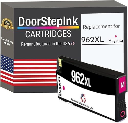 DoorStepInk Recambios de cartucho de tinta remanufacturados en los Estados Unidos para HP 962 XL 962XL magenta para impresoras HP Officejet Pro
