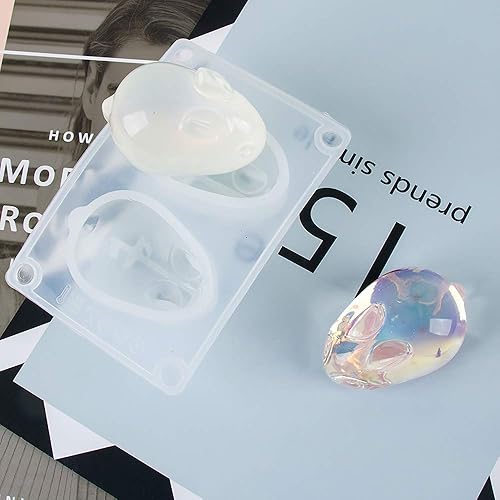 Miniatura 5 de 4 Piezas 3D Conejo Silicona Resina Molde Conejo de Pascua Silicona Epoxy Resina Moldes de Fundición DIY Jabón Vela Yeso Hacer Molde Chocolate Candy