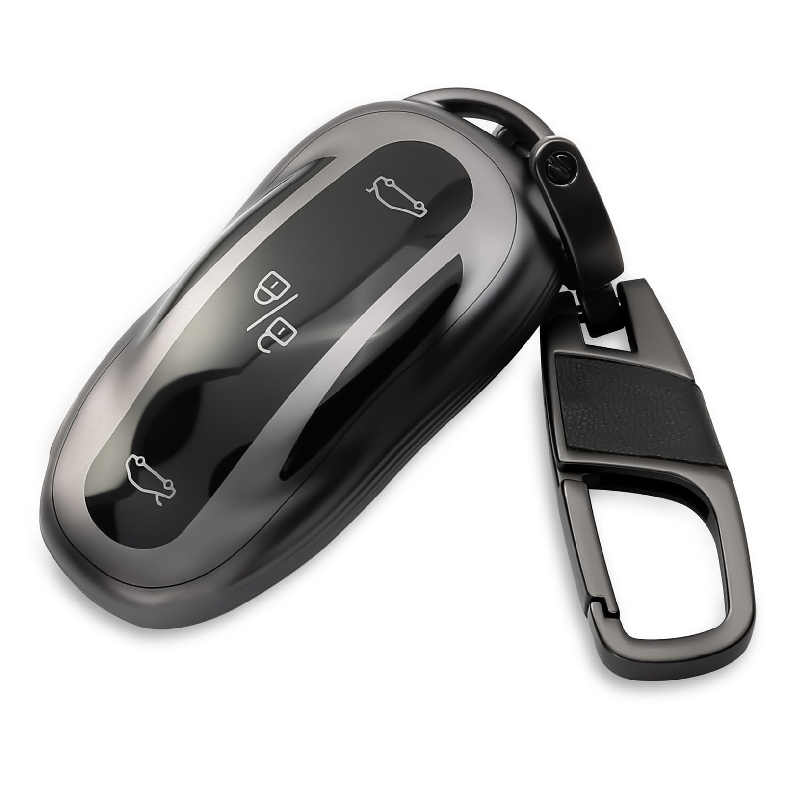 Photo 1 of **MISSING KEY CHAIN PART** LIANGYM for Tesla Key Fob Cover with Keychain Compatible with Tesla Model 3/Y/S Accessories