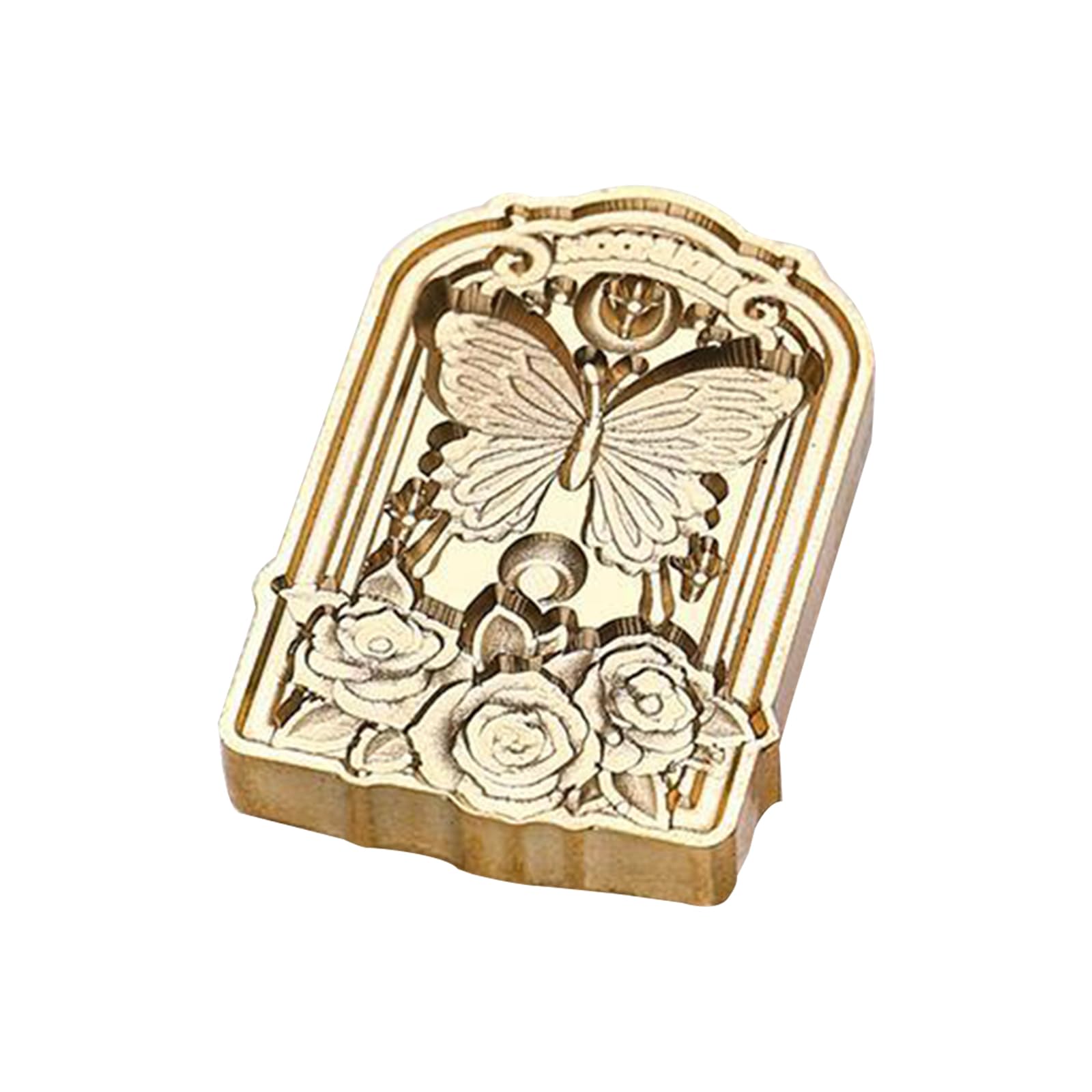 CRFFZ 3D Embossed Wax Seal Stamp Sealing Stamp for and Envelope Scrapbooking and Journaling Brass Head Sealing Wax