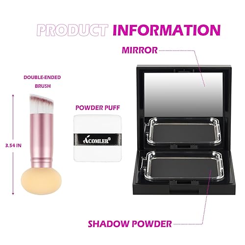 Miniatura 22 de Acomler Polvo de retoque de raíz, polvo de línea capilar para cabello fino, color de cabello para retoque de raíz, cobertura de cabello gris