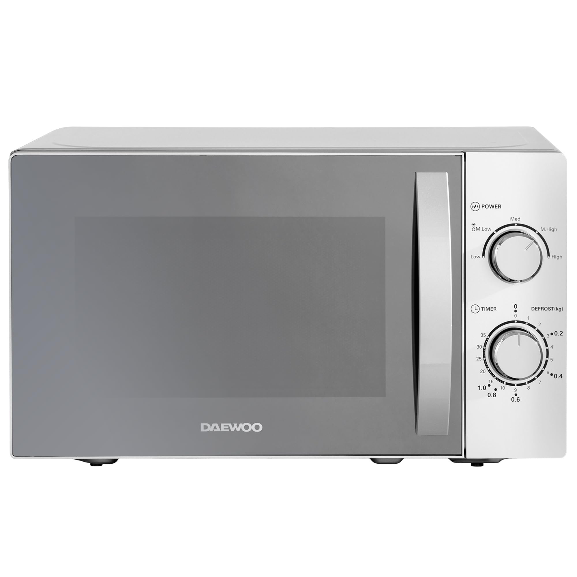 Daewoo New & 800W 20L Capacity Microwave - Silver
