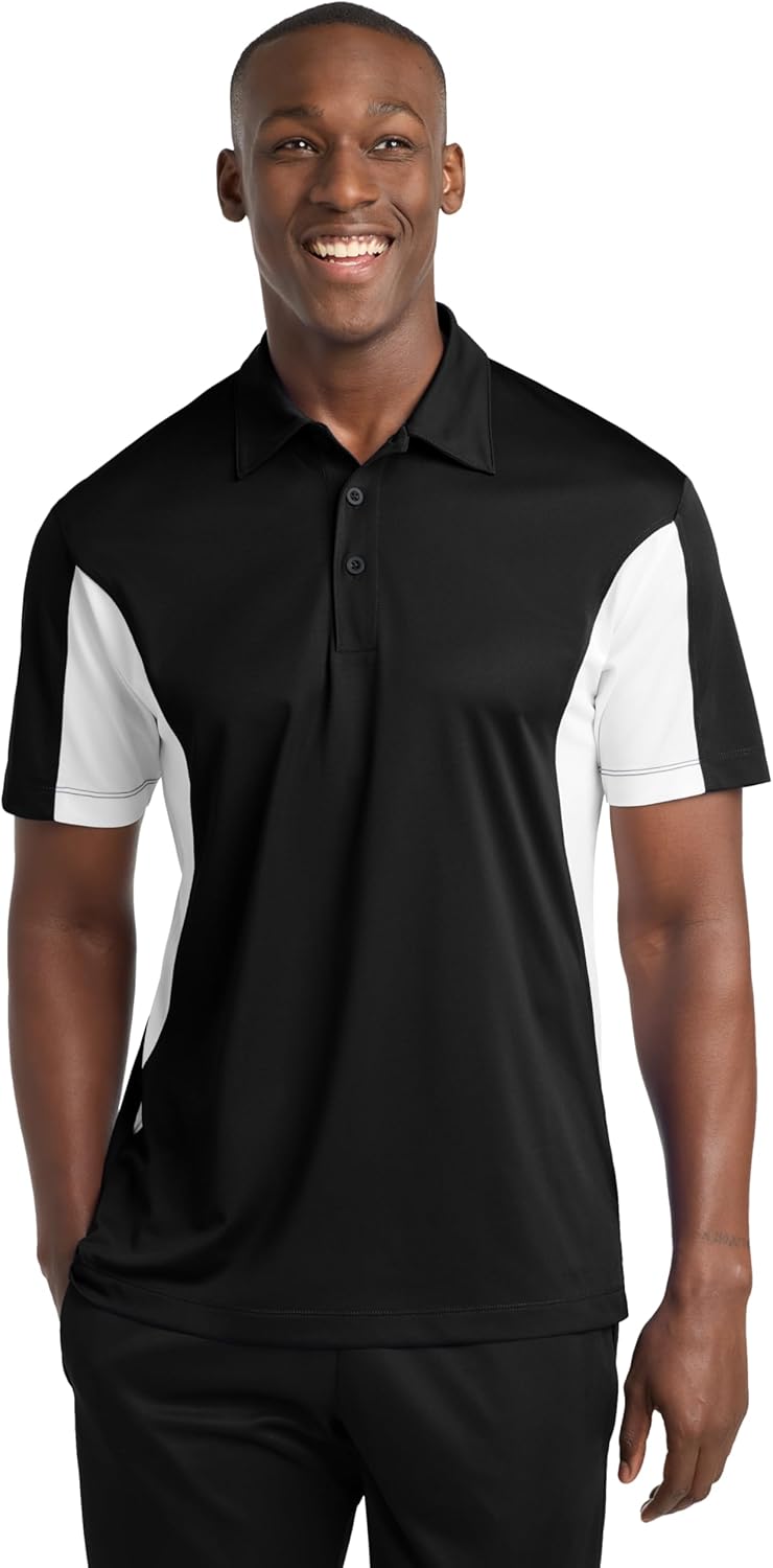 SPORT-TEK Unisex Side Blocked Micropique Sport-Wick Polo