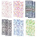 【Hochwertiges Material】 Die Glitzer-Buchstabenaufkleber sind aus hochwertigem Laser-PET, leuchtenden Farben, langlebig, wasserdicht, langlebig und für verschiedene Innen- und Außenanwendungen geeignet buchstaben selbstklebend