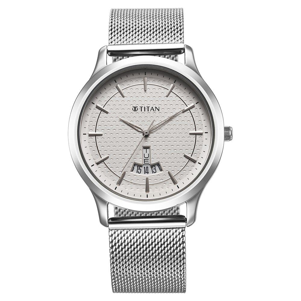 Titan Karishma Quartz Analog Silver Dial Stainless Steel Strap Watch for Men-1825SM10 (B0CR41VDP3) Amazon Price History, Amazon Price Tracker