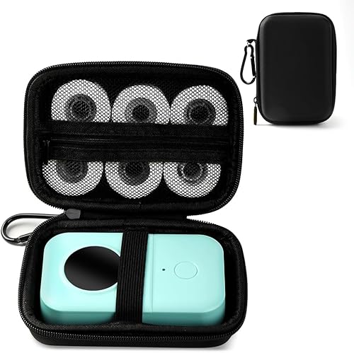 Phomemo Máquina etiquetadora D30 con estuche y 1 rollo de cinta de etiquetas, impresora de etiquetas Bluetooth portátil, pequeña etiqueta adhesiva
