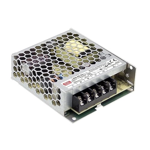 Mean Well LRS-50-24 Switching Power Supply, Single Output, 24V, 2.2A, 52.8W, 3.9" L x 3.23" W x 1.18" H
