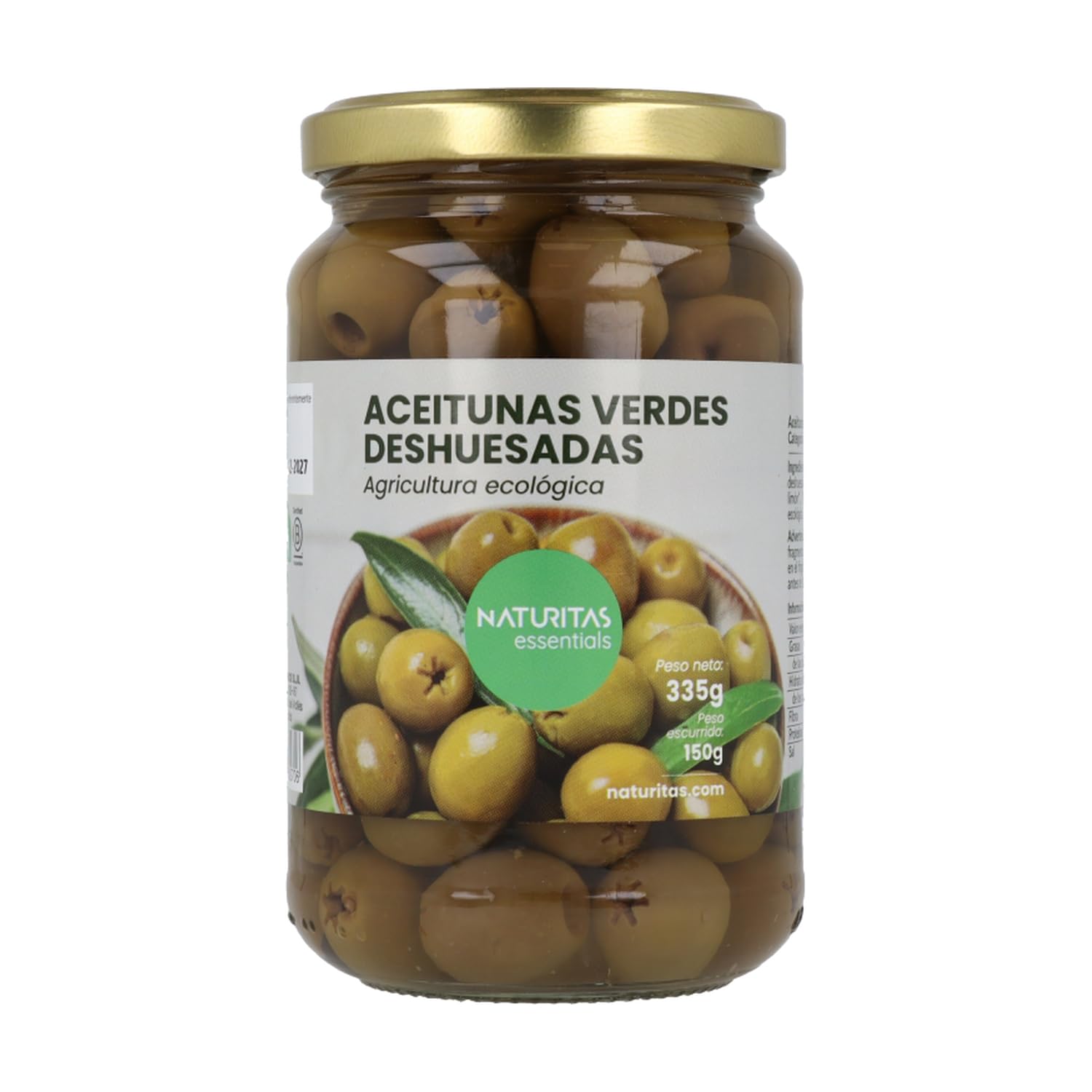Aceitunas Verdes Deshuesadas Naturitas Essentials Manzanilla 335 g España
