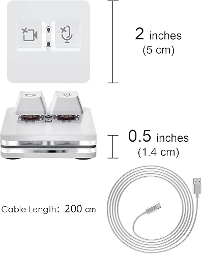 Miniatura 2 de Botón de silencio de reunión USB compatible con el botón de silencio de Microsoft Teams (sistema macOS)