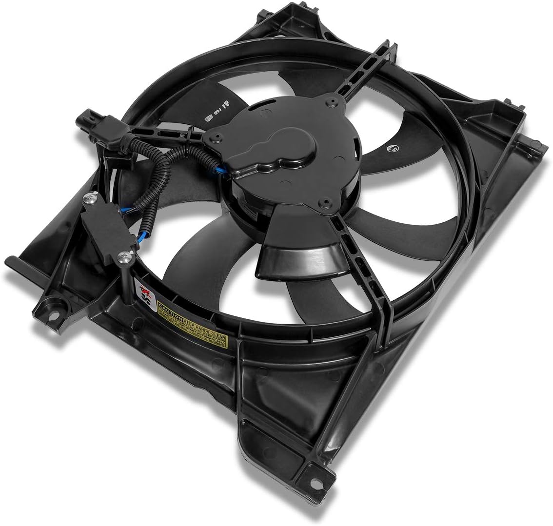 Auto Dynasty KI3120101 OE Style AC Condenser Cooling Fan Shroud Assembly Compatible with Rio Rio5 06-11