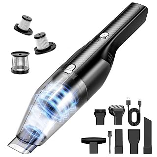 Handheld Vacuum Cordless - Car Vacuum Cleaner with 11000Pa Powerful Suction,1.2lbs Lightweight, Type-C Charge, Multiple Accessories, Portable Hand Vacuum for Home, Pet and Car - Amazon product rated Grade A