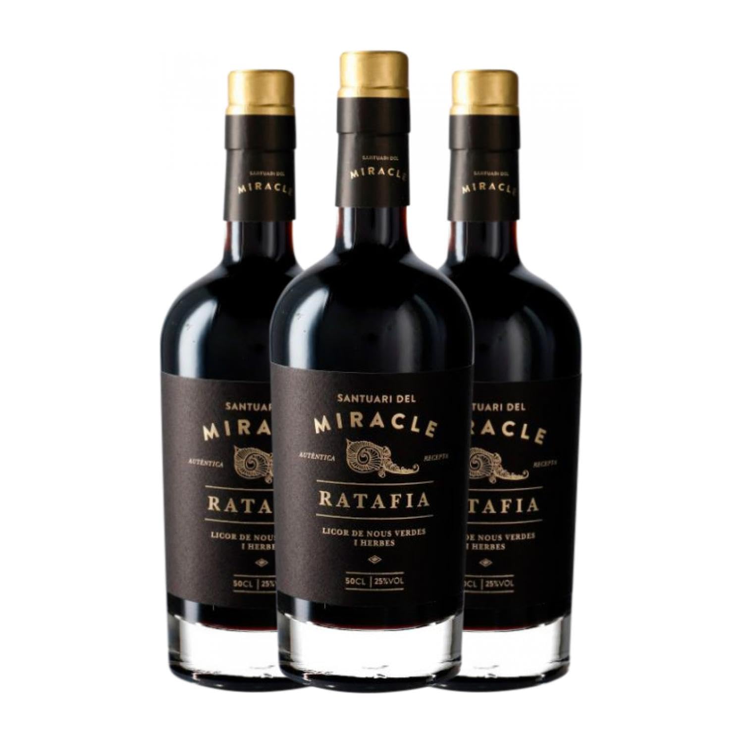 Licores Manel Casanovas. Pagès Ratafía del Miracle Botella Medium 50 cl (Caja de 3 Botella Medium de 50 cl)