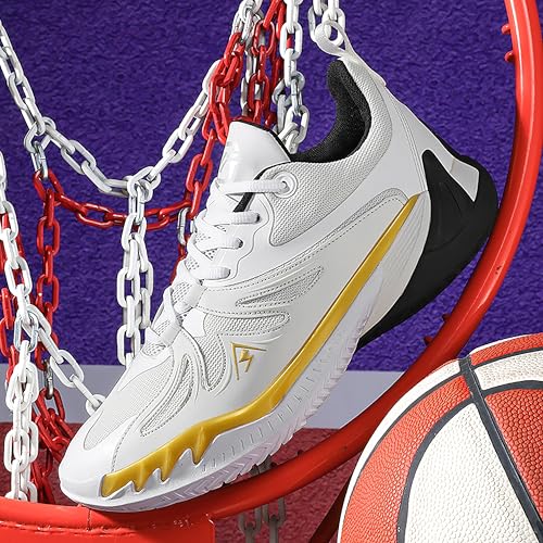 Image of Men's High-Top Basketball Shoes Anti-Slip and Wear-Resistant Soles Running Shoes Graffiti Design Fashionable Sports Shoes