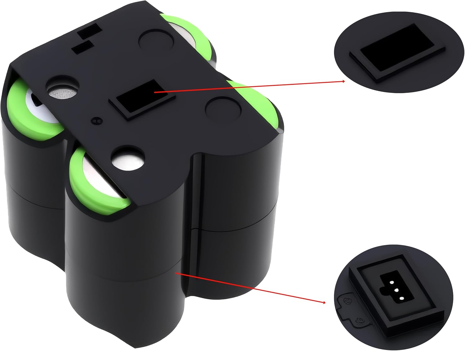 CS BATTERY (2Pack) Replacement Battery for Spectra Precision GL622 GL612 UL633N DG613 DG613G DG813 Q104782 2414-3001 10000mAh Ni-MH 4.8V