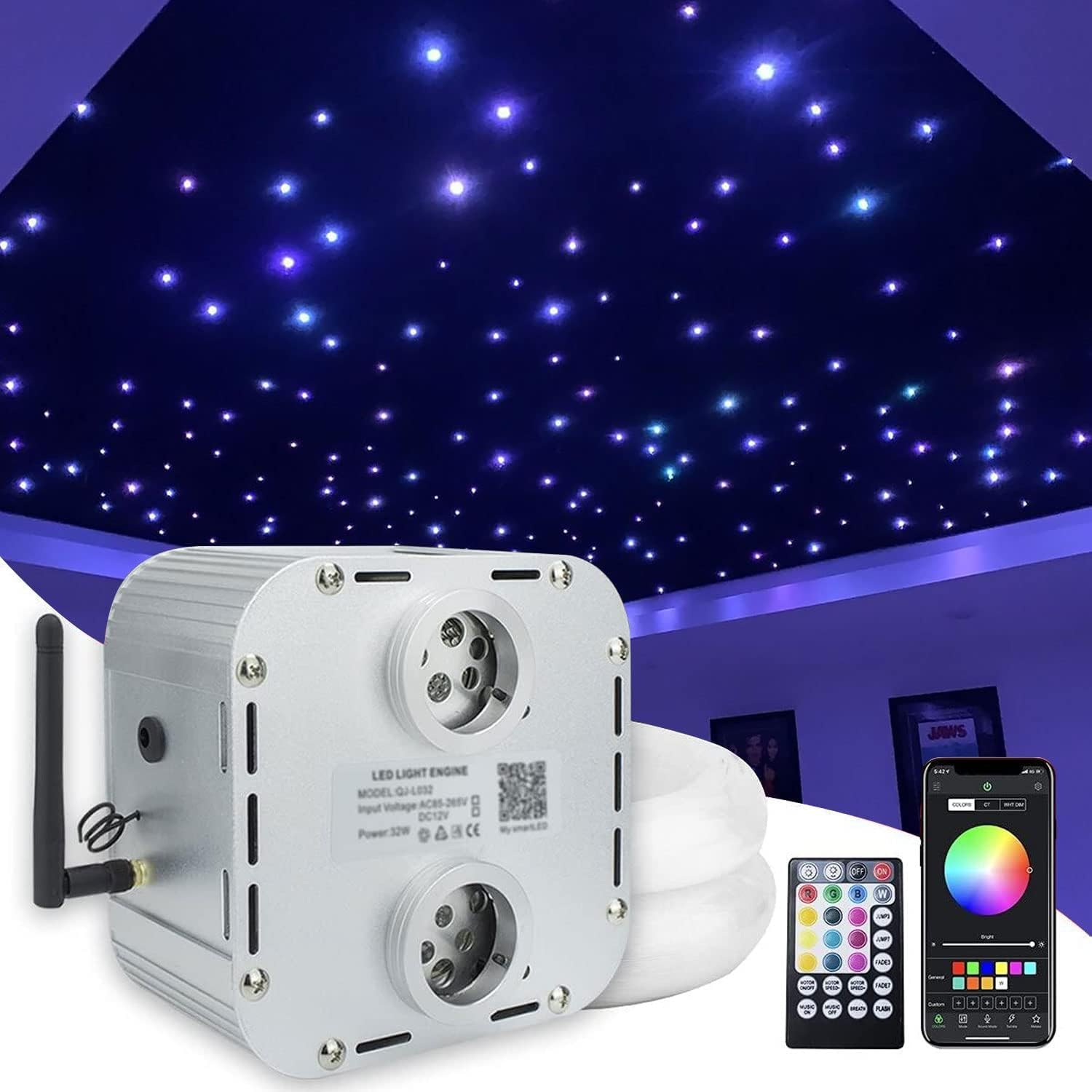 AMKI High Brightness Dual Color 32W Twinkle 1800pcs 0.03in 16.4ft