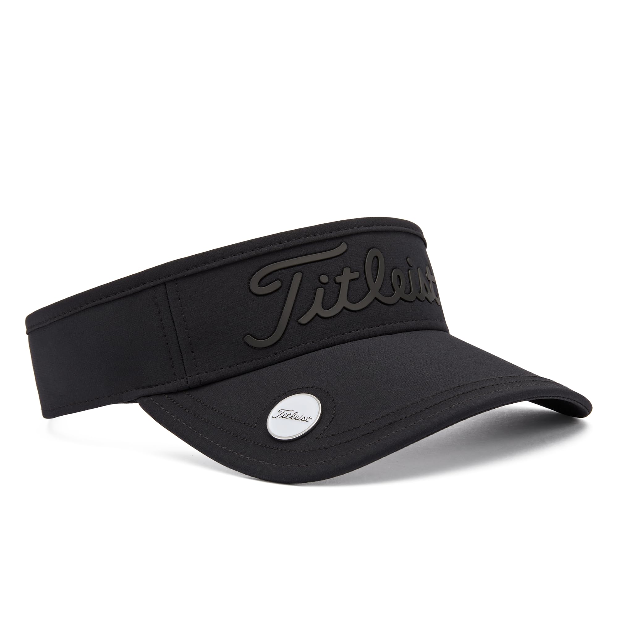 Titleist Players Ball Marker Golf Visor, Black/Black, Adjustable