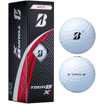Bridgestone B4WXJ Tour B X Golf Balls, Sleeve Box, 3 Balls, White