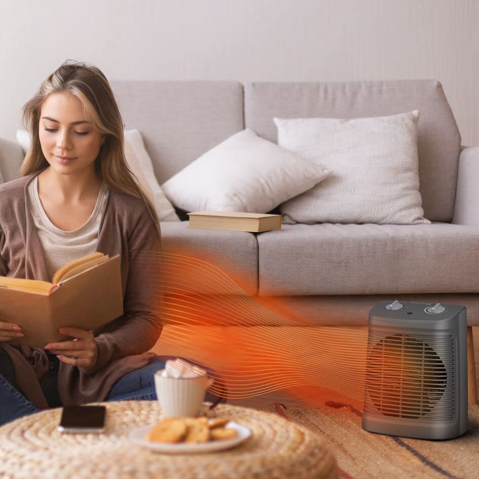 Rowenta Instant Comfort Compact SO2320 kachel zorgt voor een snelle verwarming,Grijs - Afbeelding 7