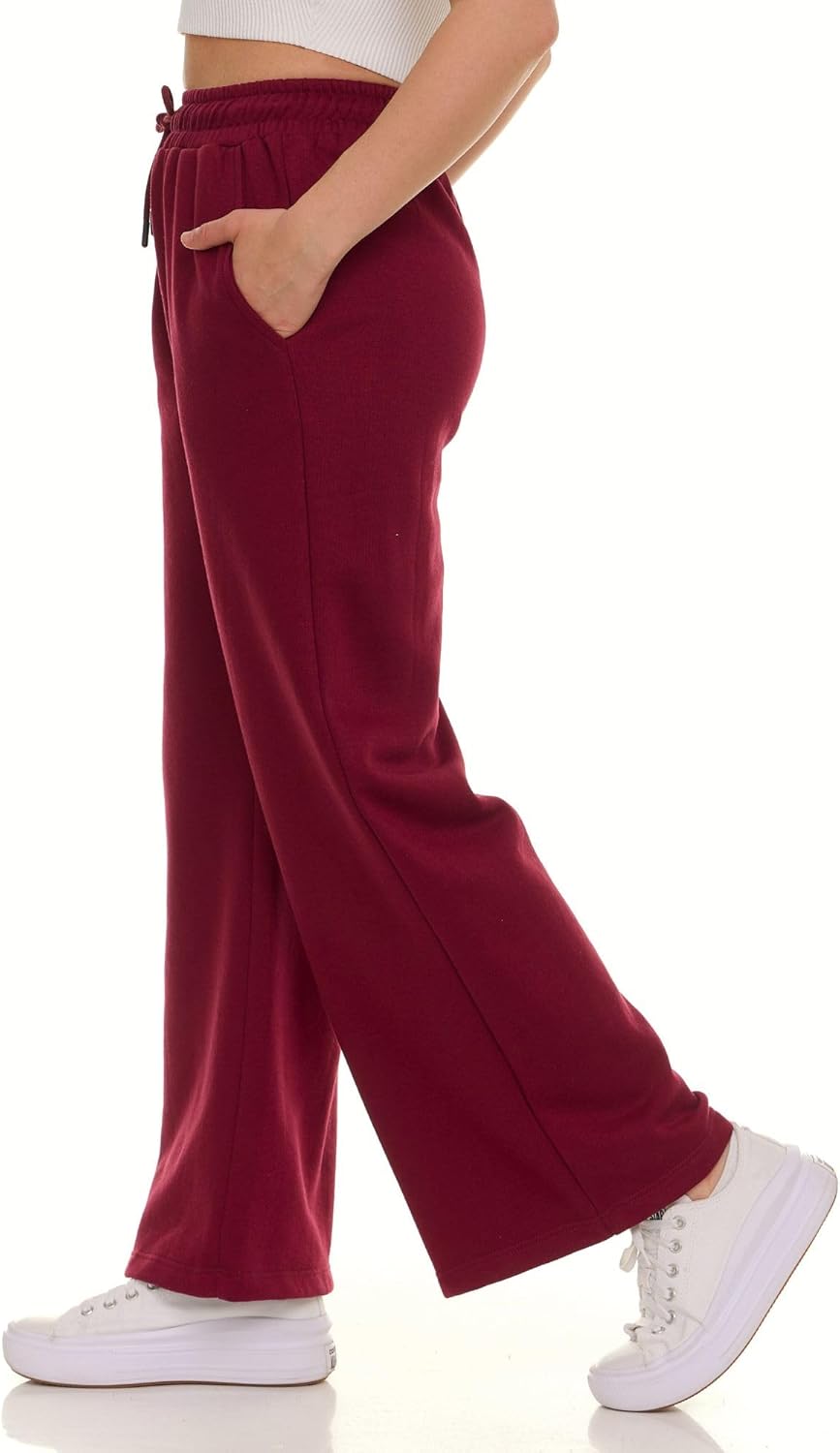 Wide Leg Sweatpants Women – High Waisted Comfy Fleece Baggy Womens Sweatpants, Casual Loose Women Lounge Pants - Image 6