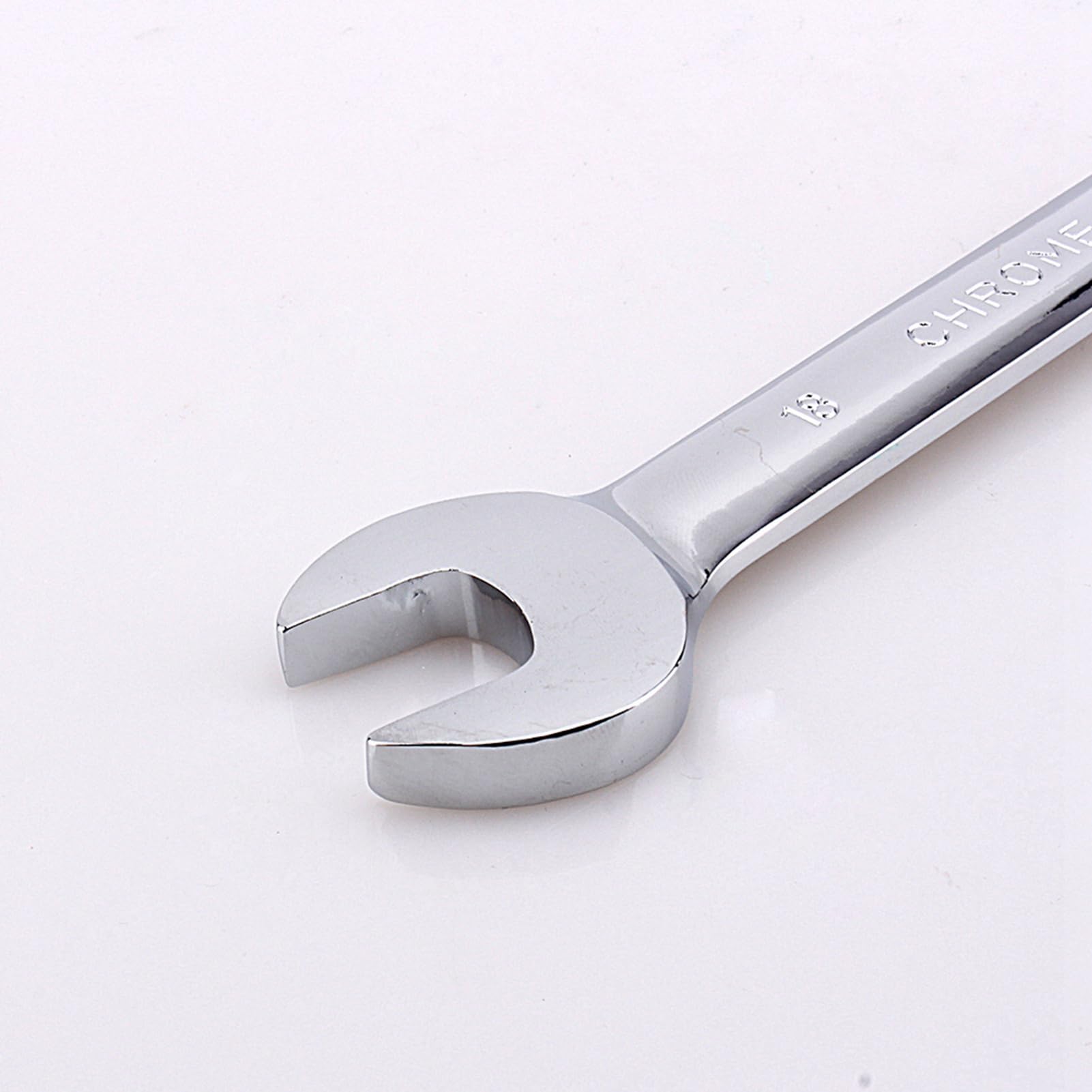 Estink Set chiavi fisse a cricchetto 8-19mm, 12 pezzi in vanadio cromato, Chiavi combinate flessibili per auto e fai da te, Custodia inclusa, Angolo di ritorno 5° con 72 denti