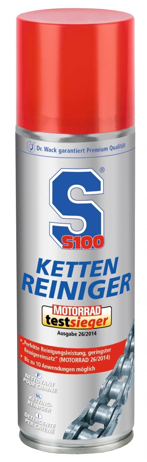 S100 catena Cura Set/Catena Spray Pulitore Dry Lube + catena + Pulito Sepp/Confezione risparmio