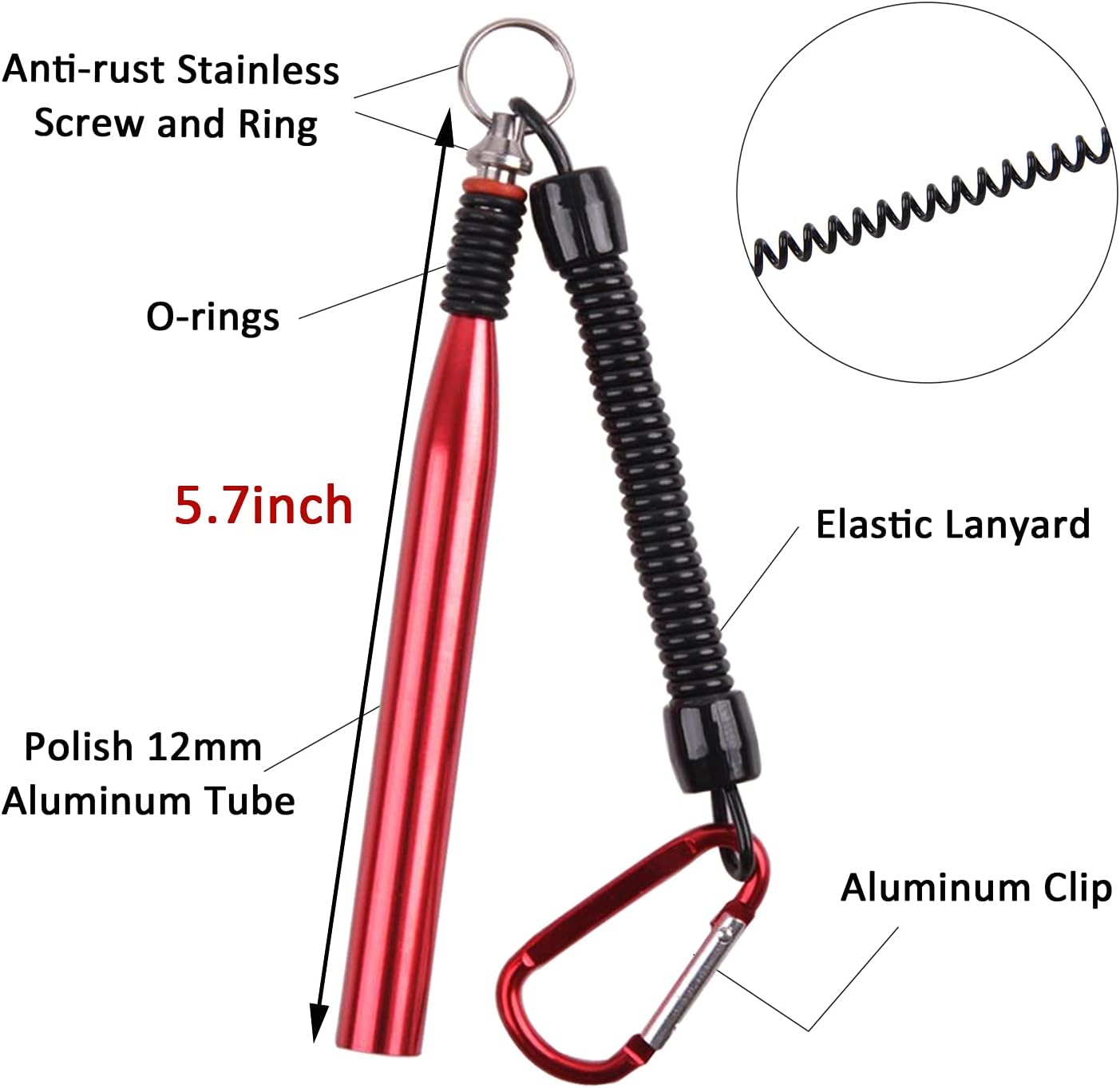 Wacky Worm Fishing Lures Kit, Soft Plastic Fishing Lures Wacky Rig Tool O-Rings Weedless Hooks Worms Baits Tackle Box for Bass Trout