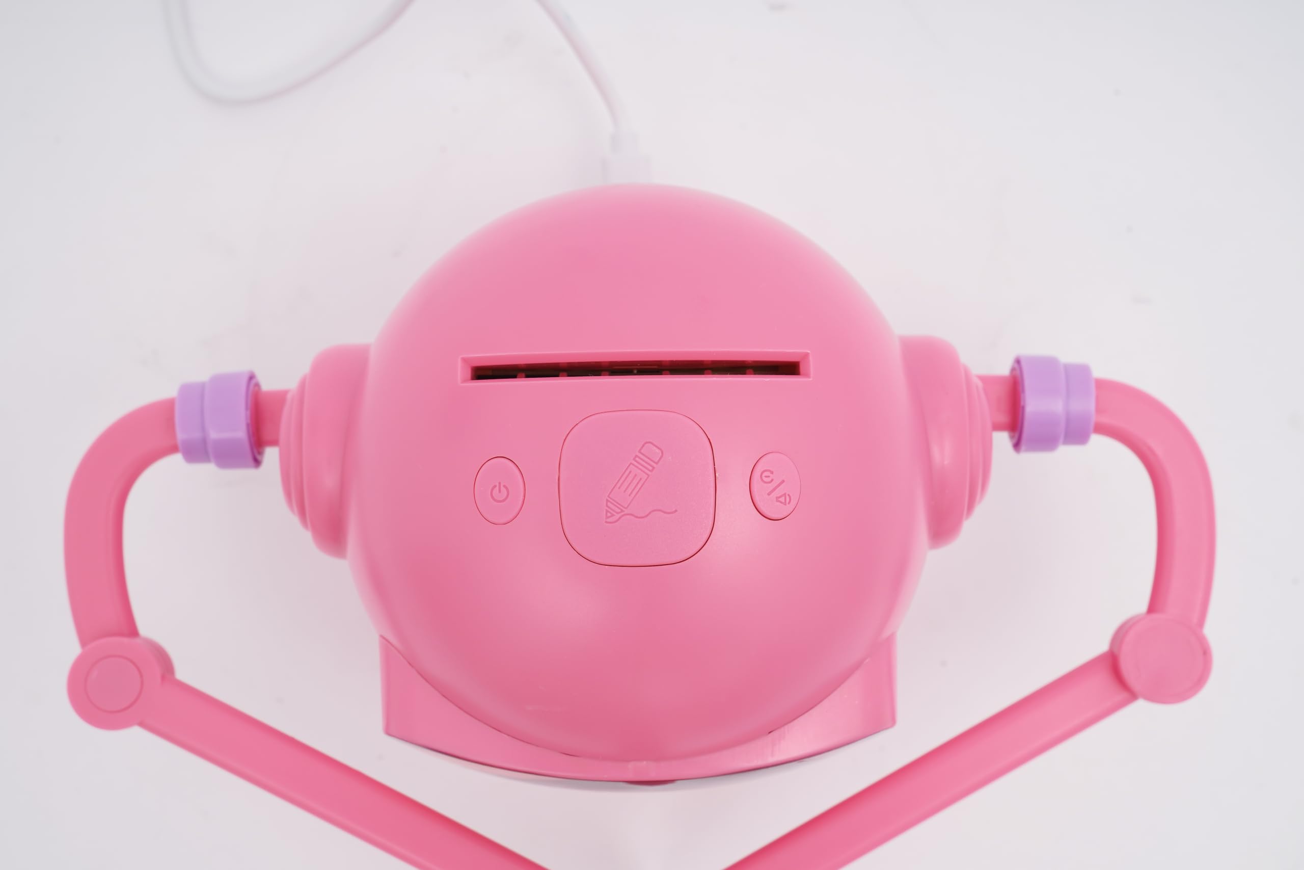 Zeichenroboter Für Kinder, Lernspielzeug Zum Zeichnen | Mit 100 Karten & 12 Farbstiften, Automatische Zeichenfunktion, ABS-Material Rosa, Für Kinder Von 3 Bis 10 Jahren