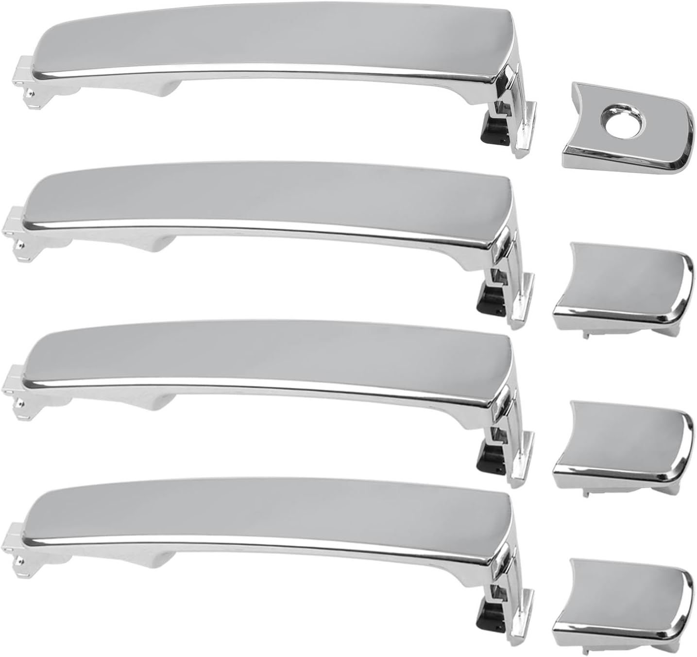 Gledewen Front & Rear Exterior Door Handles Set, Compatible with 2003-2008 Nissan Murano Infiniti FX35 FX45 2010-2015 Rogue, Without Smart Entry System, Replaces#81068, 81069