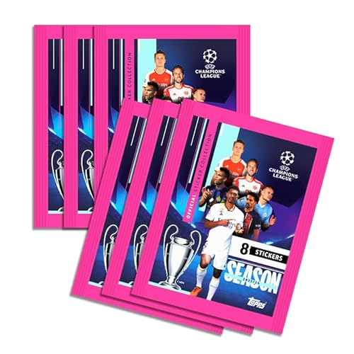 Topps Uefa Champions League Stickers, Multipack (6 Packets / 48 Stickers)