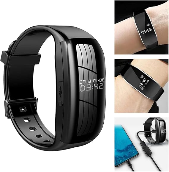 Spy Watch With Camera And Recorder 8G Audio Camera Wristband Noise Cancelling Recording Device